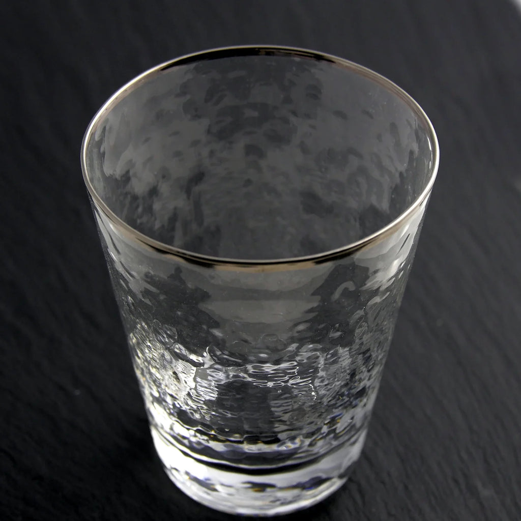 Metallic Rim Double Old Fashioned Set X981