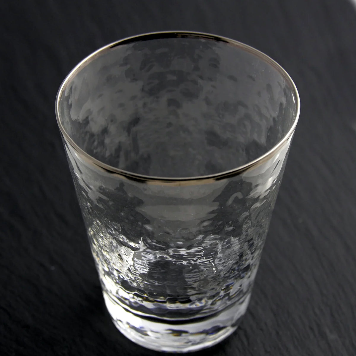 Metallic Rim Double Old Fashioned Set X981