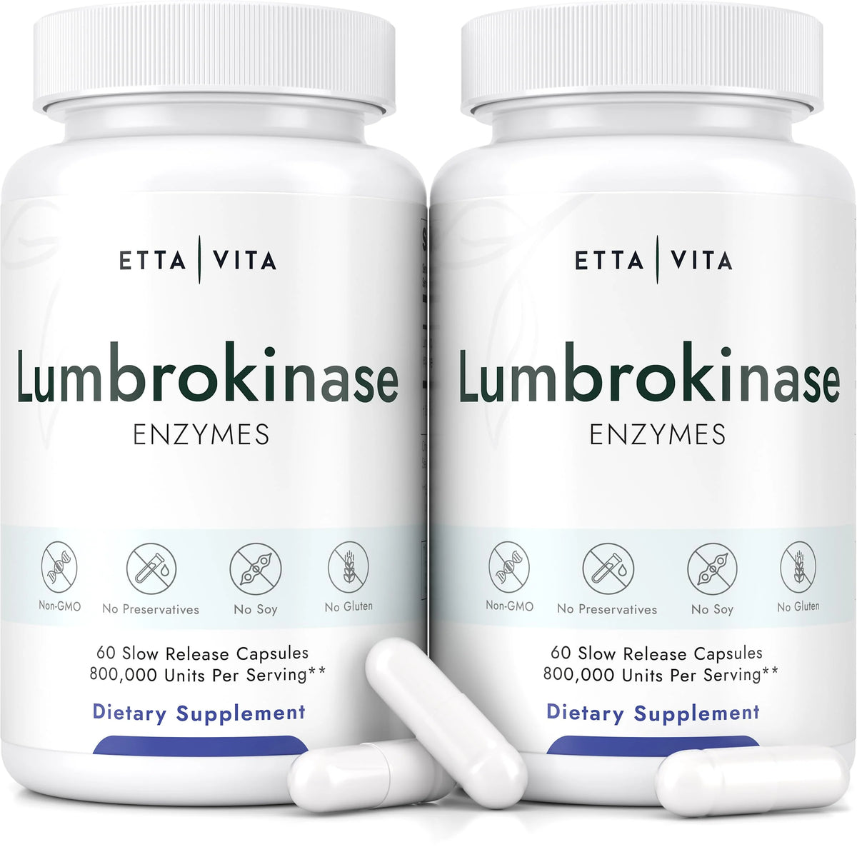 120 Capsules Lumbrokinase Enzyme Complex D5055