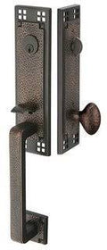 Rustic Lever Oil Rubbed Bronze Entry Handleset X887390