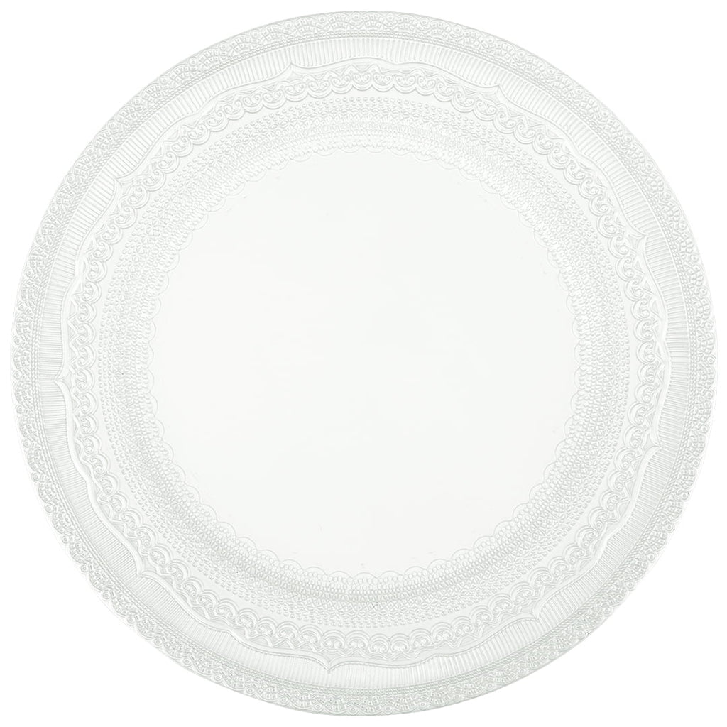 Ivory Acrylic Charger Plates Set of 4 C554760
