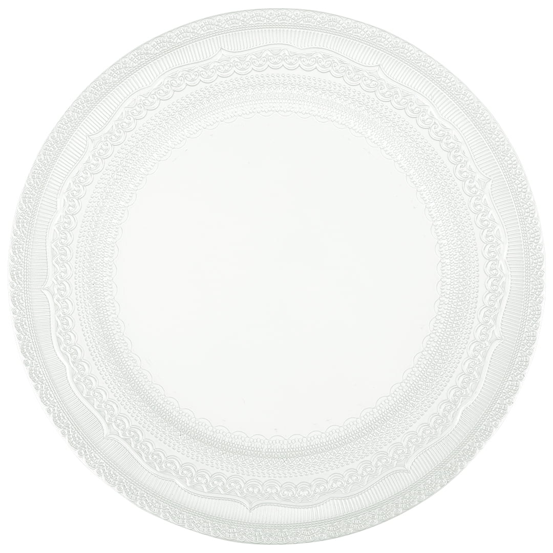 Ivory Acrylic Charger Plates Set of 4 C554760