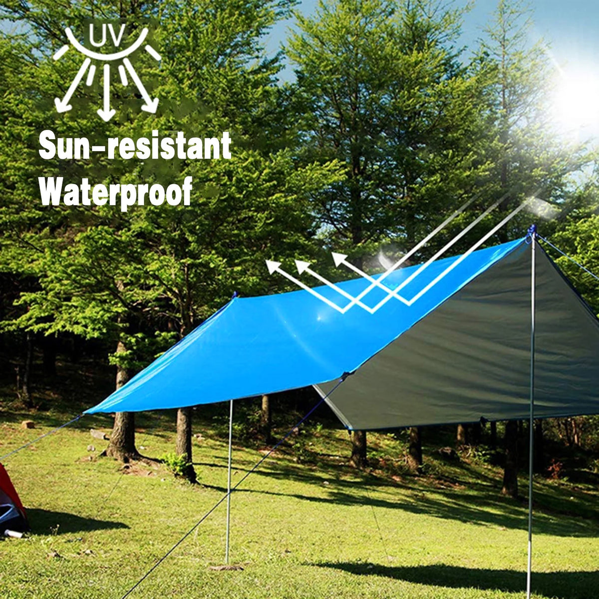 9.8 * 9.8ft Waterproof Camping Tarp Canopy I269