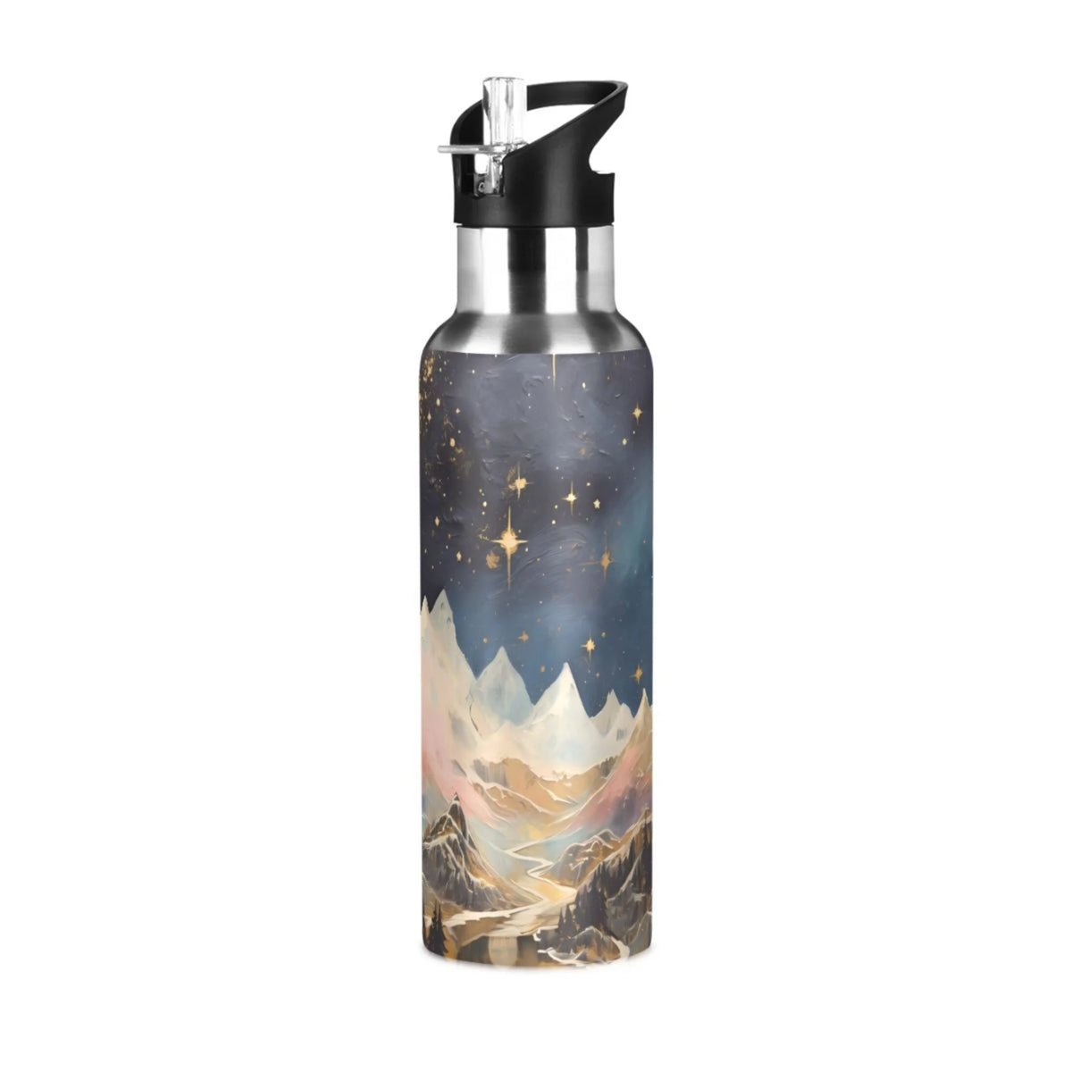 Stainless Steel Insulated Water Bottle with Straw Lid V37659