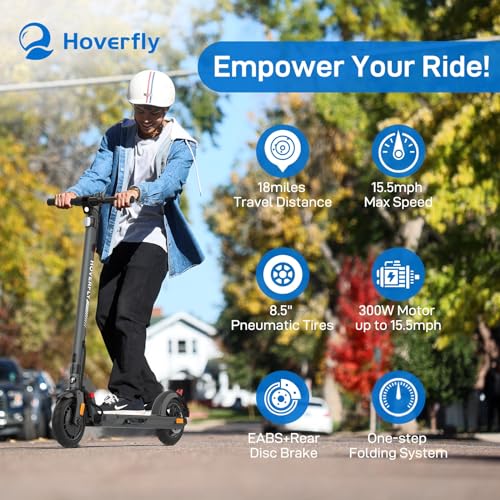 Electric Scooter, 8.5" Pneumatic Tire, 18 Mile, 15.5 Mph, 300w Motor, Foldable L298072