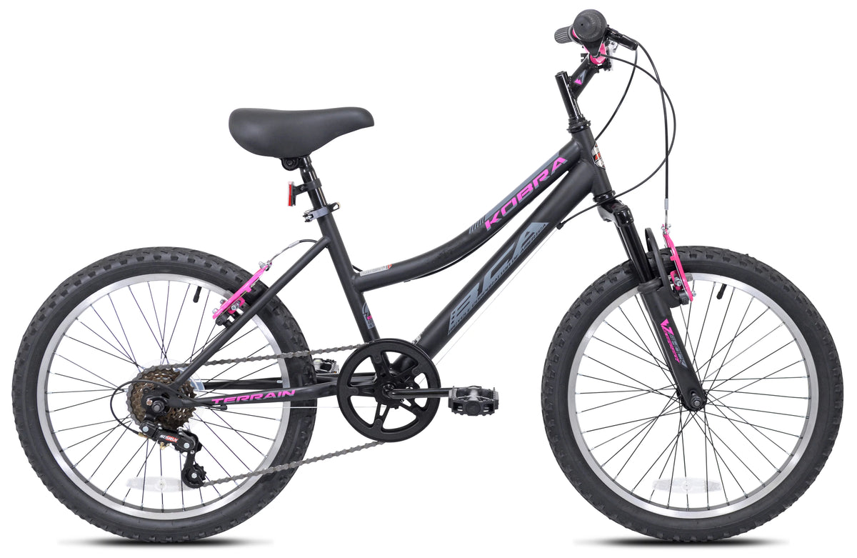 20-inch Girl's Mountain Child Bicycle Black/Pink Q175