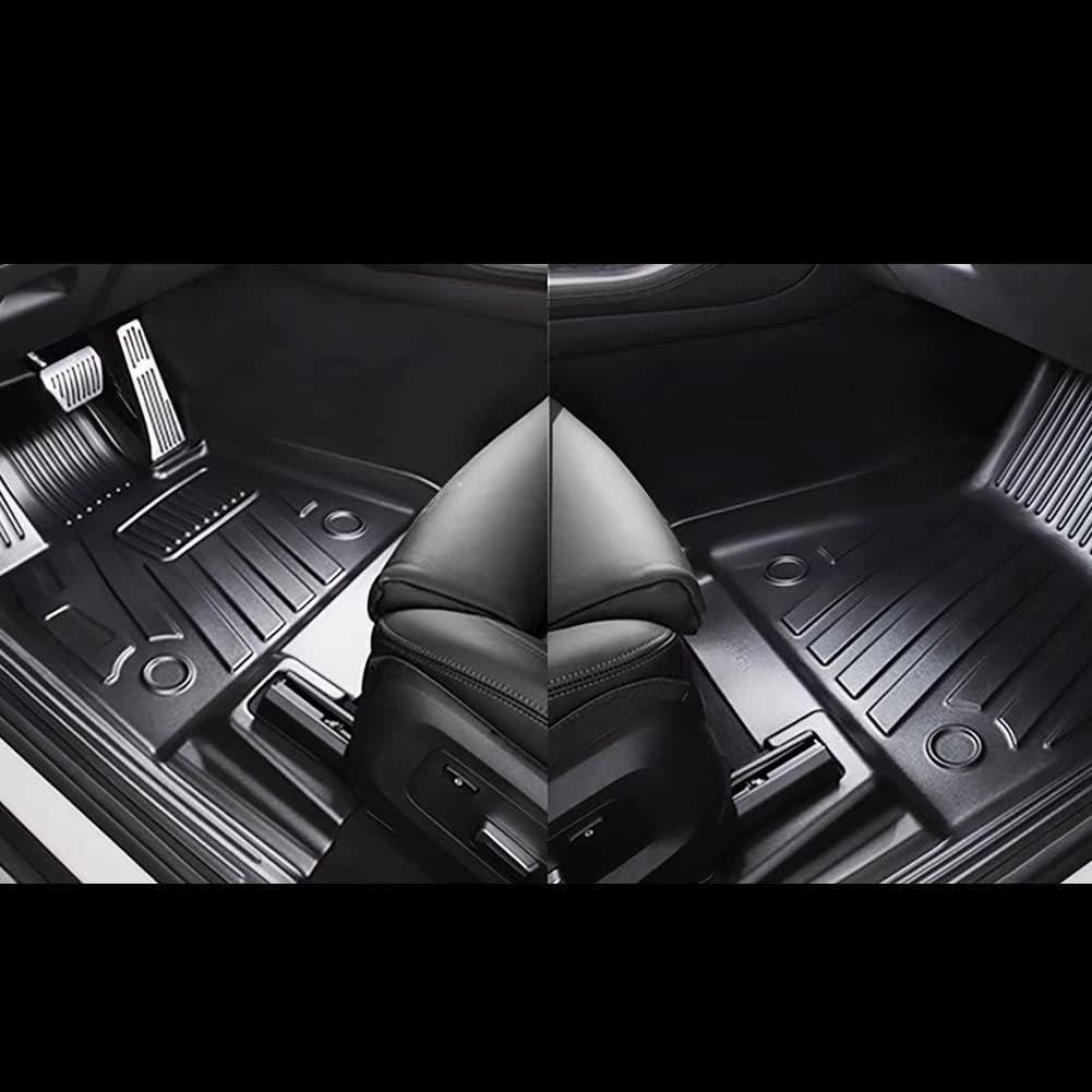 TPE Heavy Duty All Weather Car Floor Mats Full Set 1st & 2nd Row Rubber Floor Liners M92393