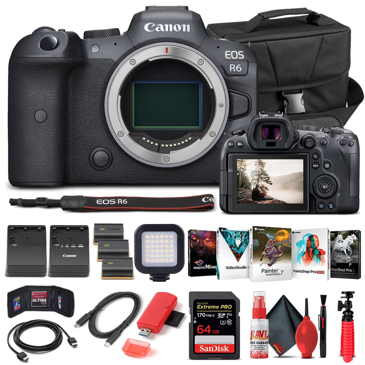 Canon EOS R6 Mirrorless Camera Body Only J753789