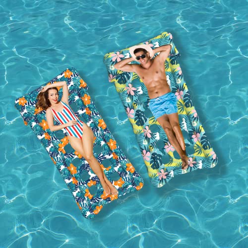 Oversized Inflatable Pool Floats Lounge 2 Pack D985589