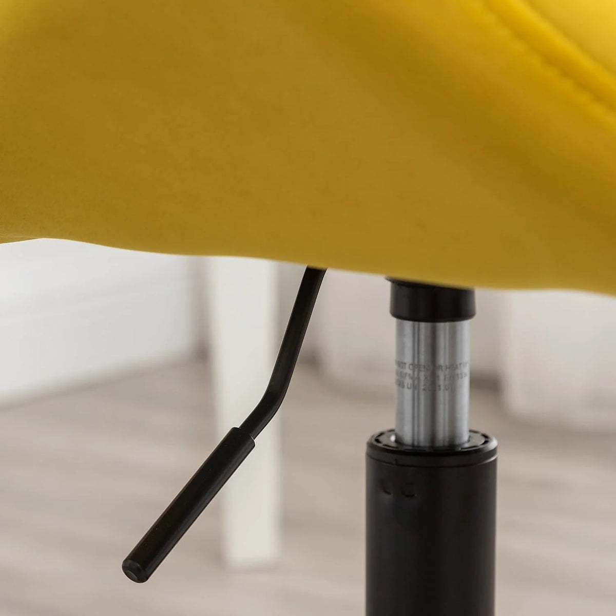 Yellow Tufted Adjustable Swivel Office Chair H4556
