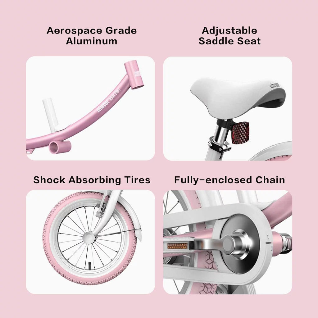 Kids 14 In. Pink Bicycle with Training Wheels A8328